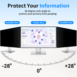 Filtre de confidentialité pour écran d'ordinateur de 24 pouces, rapport d'aspect 16:9, protection de confidentialité pour moniteur, film anti-espion détachable - Product Image 2