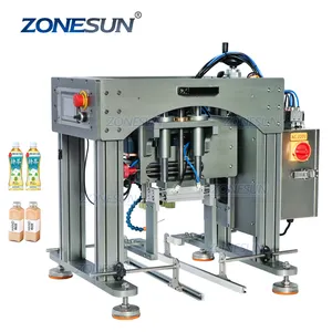 ZONESUN ZS-XG20 Atas Meja Semprot Kepala Botol Penitis Meja Capping Machine Supply untuk Botol Pembersih Tutup Semprot