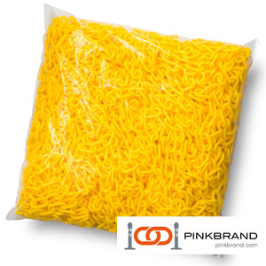 Chaîne de contrôle des foules en plastique de haute qualité 6MM10M chaîne de poteau court sur sac fabriqué à Taiwan en Chine - Product Image 2