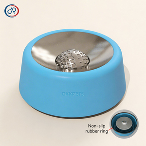Neues Design Edelstahl Slow-Feeder Hundenäpfe für Flüssige Leckereien Rutschfester Hunde-Lecknapf mit Leckball Lick & Roll Schüssel - Product Image 3
