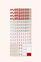 Jeu de Mahjong américain vintage rouge tomate, tuiles de Mahjong personnalisées avec impression artistique pour cadeau de vacances