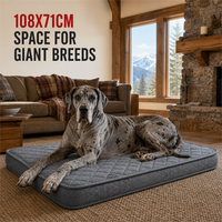 Giant Breed Orthopädische Hundematte 108x71cm 11cm Rechteckige Bodenmatte mit Waschbarem Bezug
