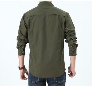 Áo sơ mi nam mùa xuân hè tùy chỉnh, áo câu cá chiến thuật dài tay ngoài trời, áo mềm mại - Product Image 5