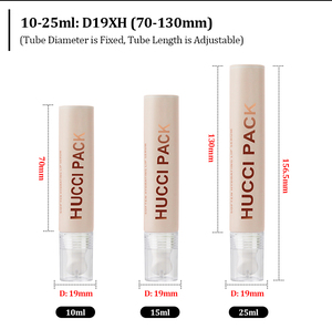Tube souple cosmétique personnalisé D19 10ml-25ml ABL pour emballage de baume à lèvres, gloss et sérum avec applicateur en céramique - Product Image 5