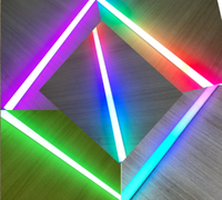 Tube LED RGB T8 avec contrôle APP/RF en option, indice de protection IP65, matériau PC, tube LED intelligent pour piste de danse, entrepôt et bureau, 120 cm