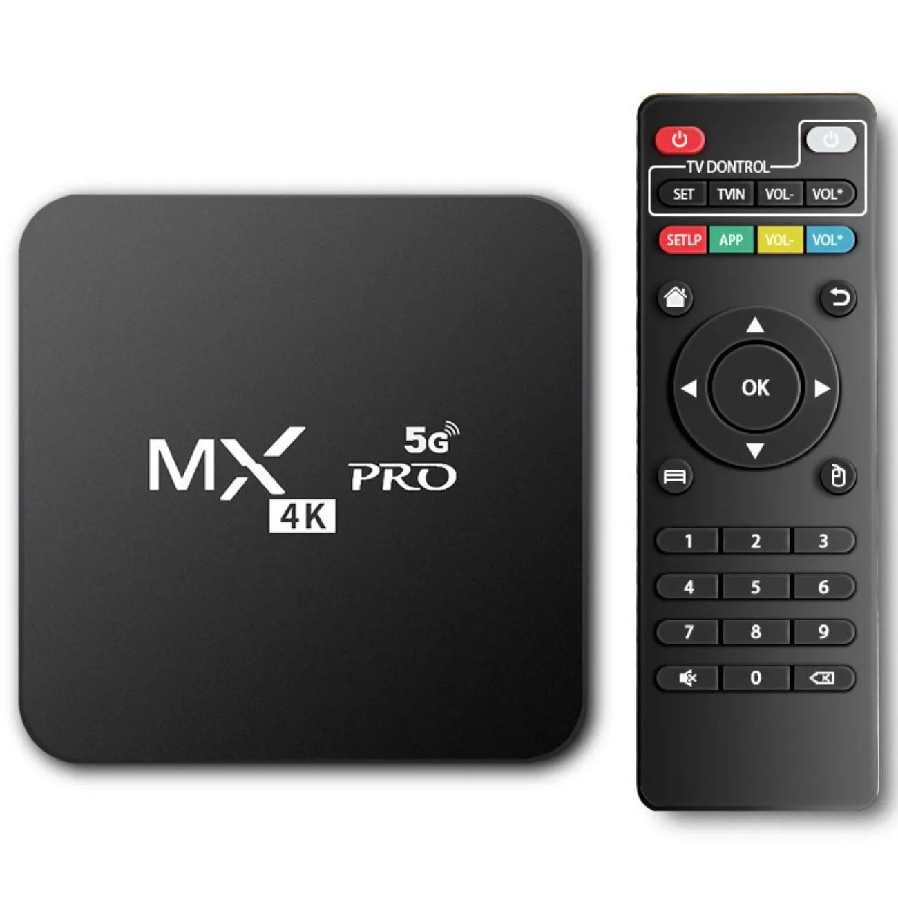 Vendita calda MXQ PRO Amlogic Android 1GB Ram 8GB Rom WiFi gratuito OTT Smart TV H.265 4K Android TV Box