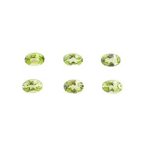 YASHEE - Gema de Peridoto Natural, Corte Ovalado, 5x3 mm, Calibrada, Color Verde, para Joyería - Product Image 1