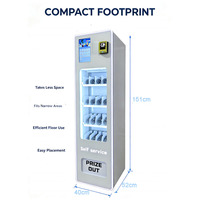 Distributeur automatique miniature en libre-service 24h/24, en acier inoxydable, avec surveillance à distance, prise en charge SDK et API, équipé pour les snacks et le lait