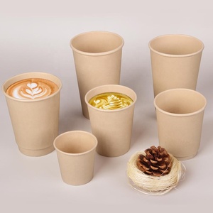 Biodegradable Bamboo Fiber Pulp Paper Cup for Hot Drink Coffee Paper Cup Disposable Eco-friendly