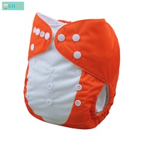 ALVABABY — couches en tissu lavables pour bébés, motif de renard, couches écologiques