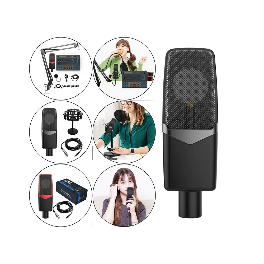 Professionnel Reed Mic Streaming Youtube Radio Zanger <span class=keywords><strong>P</strong></span> Op Filter Live Condeser Microfoon Bm800 <span class=keywords><strong>Studio</strong></span> Opname