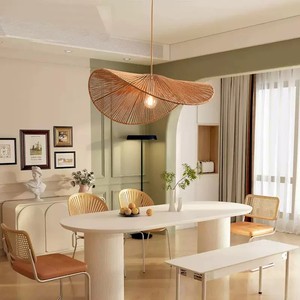 Vente en gros de <span class=keywords><strong>suspension</strong></span> LED en rotin japonais <span class=keywords><strong>suspension</strong></span> tissée en corde de chanvre pour cuisine salon chambre à coucher lampe suspendue décorative nordique - Product Image 5