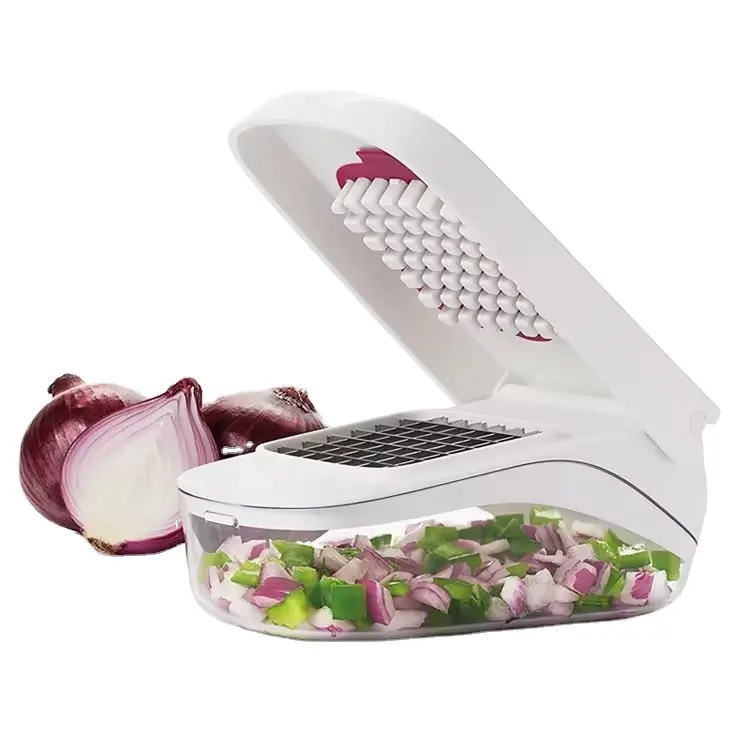 Good Grips Vegetable and Onion Chopper with Easy Pour Opening for Kitchen Chopper Vegetable Cutter