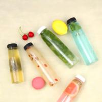 Bouteilles en plastique PET jetables de 400 ml, 500 ml, 600 ml, 1000 ml pour jus et thé à bulles avec bouchon, y compris une bouteille de thé au lait de 1 litre
