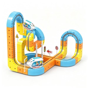 Jouets éducatifs de haute qualité pour enfants : Blocs de construction STEM, <span class=keywords><strong>Voiture</strong></span> sur piste de lévitation magique, <span class=keywords><strong>Voiture</strong></span> de course, Piste lumineuse, Ensemble de train électrique - Product Image 5