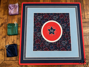 Tapis de Mahjong pour Mahjong américain, en caoutchouc naturel antidérapant et insonorisant, design élégant, facile à utiliser avec toutes les tuiles et les supports - Product Image 1
