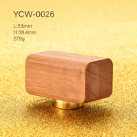 Conception personnalisée bouchon à vis de bouteille de parfum en verre et bois Fea 15 bouchon de parfum magnétique en or