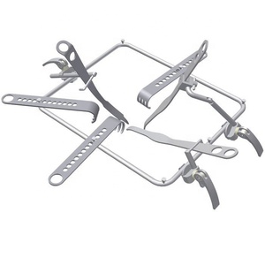 Lames pour les hanches en acier inoxydable, Instruments chirurgicales orthopédiques avec dents pour la hanche, 2 pièces - Product Image 1