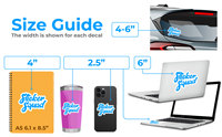 Étiquette auto-adhésive résistante aux UV imprimée d'autocollants durables et imperméables en vinyle PVC personnalisés autocollants découpés avec logo