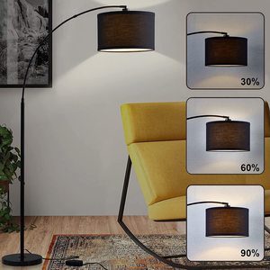 Meilleures ventes, lampadaire à Arc moderne avec ampoule Led, lampes <span class=keywords><strong>sur</strong></span> <span class=keywords><strong>pied</strong></span> en métal avec <span class=keywords><strong>abat</strong></span>-<span class=keywords><strong>jour</strong></span> suspendu pour salon - Product Image 3