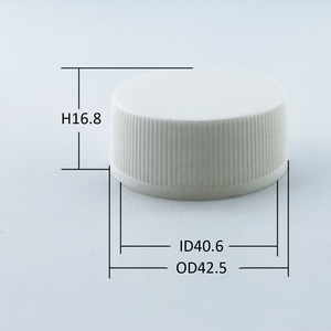PP Plastic Ribbed Side Bottle Cap 40MM Tamanho Grande Frasco De Vidro De Plástico Pode Tampa De Vedação 40/410 Listrado Tampa De Parafuso <span class=keywords><strong>Jar</strong></span> Tampas - Product Image 6