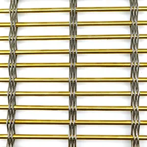 Malha de fio decorativo de aço inoxidável, com cabos e hastes como material de metal de decoração de interior em um preço menor
