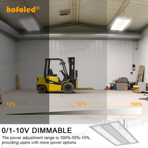Hofoled 100W 150W 200W Projecteur linéaire de grande hauteur pour entrepôt IP66 240W Luminaire d'<span class=keywords><strong>atelier</strong></span> 0-10V DALI Projecteur linéaire suspendu commercial - Product Image 4