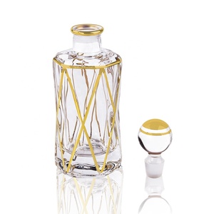 Chất Lượng Cao Nước Hoa Thủy Tinh Hương Thơm Chai Tinh Dầu Tinh Dầu Với Đơn Giản Chữ Thập Vàng Dòng Thiết Kế - Product Image 3