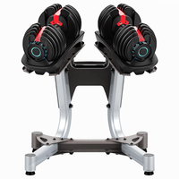 Ensemble d'haltères réglables à verrouillage rapide, vente en gros d'usine, 24 kg, 40 kg, poignée antidérapante, équipement de fitness pour la musculation à domicile