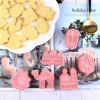 6-teiliges Set Eid Mubarak Kamel Eid 3D Kuchenformen Mond Stern Keksform Ausstechformen DIY Ramadan Islamische Muslimische Kuchenbackwerkzeuge