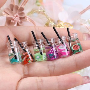 राल और प्लास्टिक कार्टून kawai दूध कप पतला आकर्षण के लिए आकर्षण बना रहे गहने - Product Image 3