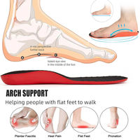 Plantillas Deportivas Confortables con Soporte de Arco, Espuma de PU/Gel, Protección Contra Impactos, Certificación BSCI, para Fascitis Plantar, Pies Planos y Metatarsalgia