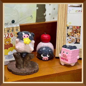Caja Sorpresa de Figuras de Resina de Peppa Pig, Adorno Coleccionable para Escritorio, Regalo Unisex para Jóvenes y Niños - Product Image 3