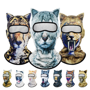 3D Animal Print Facekini Mask Unisex Breathable Quick Dry Cycling Headgear All Seasons Outdoor Sunshade - Product Image 1