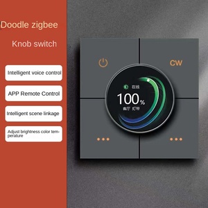 Graffiti Smart Dimmer-Schalterpanel ZigBee WiFi OLED-Display PC-Material OLED-Leiste für Hotel Fernbedienung Sprachsteuerung Szenenverknüpfung - Product Image 6
