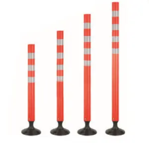 Plastic Sign Post Traffic Plastic Warning Flexible Delineator Post Parking Sign Flexible Guide PE Post With PVC Black