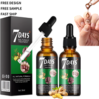Sérum Traitant Efficace pour les Mycoses des Ongles en 7 Jours, Réparateur et Nourrissant pour Ongles Abîmés, 30ML, Sérum de Croissance des Ongles au Gingembre, Vente en Gros Usine