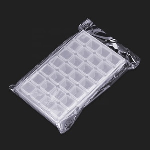Scatola Trasparente con 28 Scomparti per Medicinali, Gioielli, Imballaggio, Custodia Rimovibile in Plastica per Conservazione Utensili per Unghie - Product Image 6