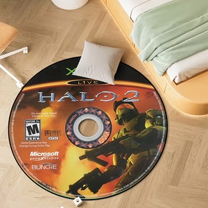Tappeto Personalizzato a Forma di CD Stile Cartone Animato, Tappeto Stampato in 3D <span class=keywords><strong>per</strong></span> Camera da Letto, <span class=keywords><strong>Tappeti</strong></span> Circolari Stile Anime, Tappeto a Disco - Product Image 3