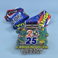 Médailles de sport de marathon en or 3D en gros, médailles personnalisées en alliage de zinc imprimées en UV, argentées, économiques, personnalisées