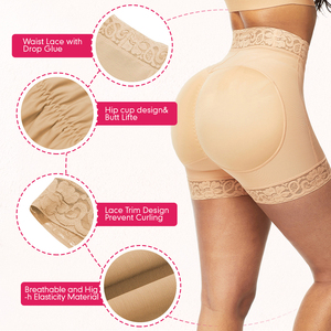 Modelador Feminino Invisível para Aumento de Quadris, Modelador de Cintura Alta com Controle Abdominal, Levantador de Bumbum, <span class=keywords><strong>Shapewear</strong></span> - Product Image 3