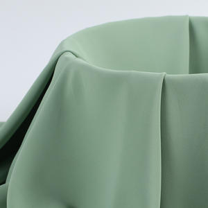 इन-स्टॉक महिलाओं की पोशाक पैंट शर्ट 100% पॉलिएस्टर खिंचाव कपड़े मैट टूटे हुए कार्ड लुभावनी चौड़े पैर घने 125gs। - Product Image 3