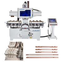 Machine à mortaiser et percer le bois CNC à double station, automatique, pour le travail du bois et la fabrication de meubles