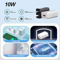 Pengisi Daya Dinding USB 10W 5V 2A Adaptor Daya Colokan AU Pengisi Daya Ponsel Universal Bersertifikasi SAA