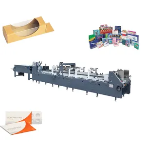 Pharma Paper Box Folder Gluer Carton Box Folding Gluing Machine (AS-800)