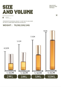 Vendita calda profumo piccola bottiglia 2ml 3ml 5ml 10ml bottiglia di profumo olio campione economica ricaricabile bottiglia di profumo - Product Image 2