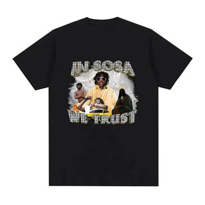 T-shirt décontracté à manches courtes pour homme, style esthétique rétro, streetwear oversize, par Rapper Chief - Product Image 3