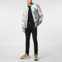MianDi personnalisé Sakura broderie créatures légendaires tigre blanc réversible Sukajan Souvenir luxe Satin Baseball veste pour hommes