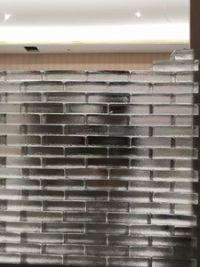 Brique en verre cristal solide personnalisable 10*10*5cm pour la décoration d'hôtels et de maisons, verre coloré pour murs et blocs de construction - Product Image 2