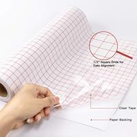 Cinta de papel de transferencia de vinilo transparente, vinilo autoadhesivo para señal, calcomanía para puertas y ventanas de pared